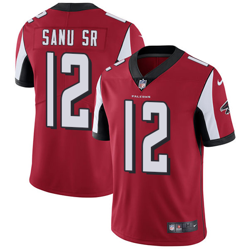 2019 men Atlanta Falcons #12 Sanu Sr red Nike Vapor Untouchable Limited NFL Jersey